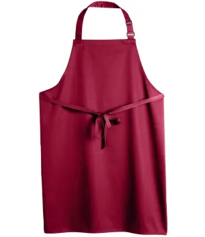 Dennys Polyester Bib Apron | Claret