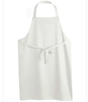 Dennys Polyester Bib Apron | White