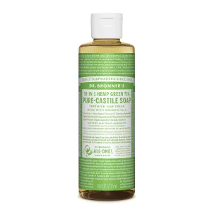 DR BRONNER'S Pure-Castile Green Tea Liquid Soap Hemp 18-in-1 237ml