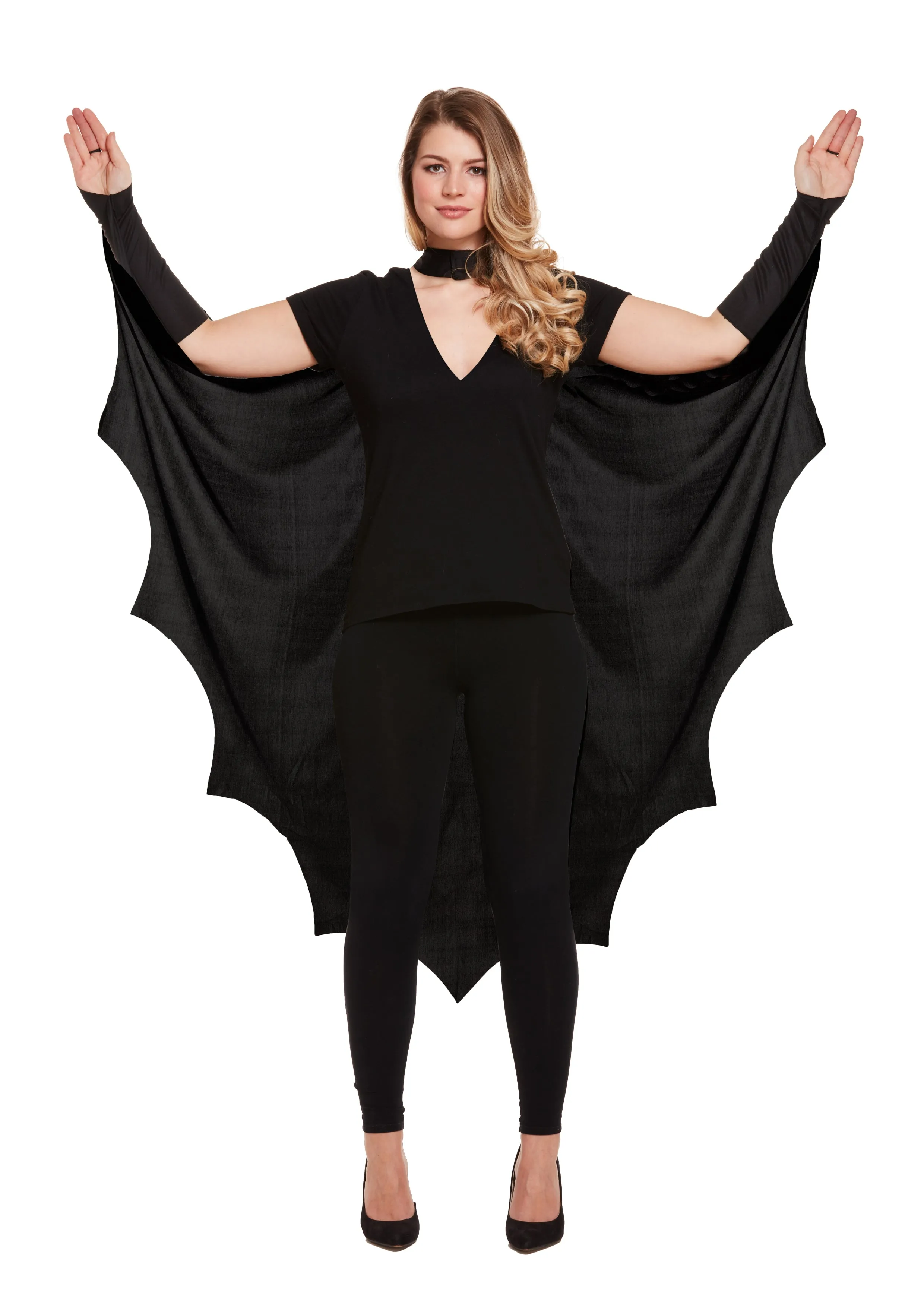 Elegant Adult Bat Cape with Bat Mask - Halloween Costume Set for a Spooktacular Look and Mysterious Charm