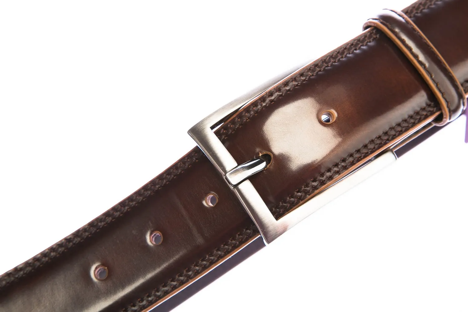 Elliot Rhodes Antique Shine Belt in Tan