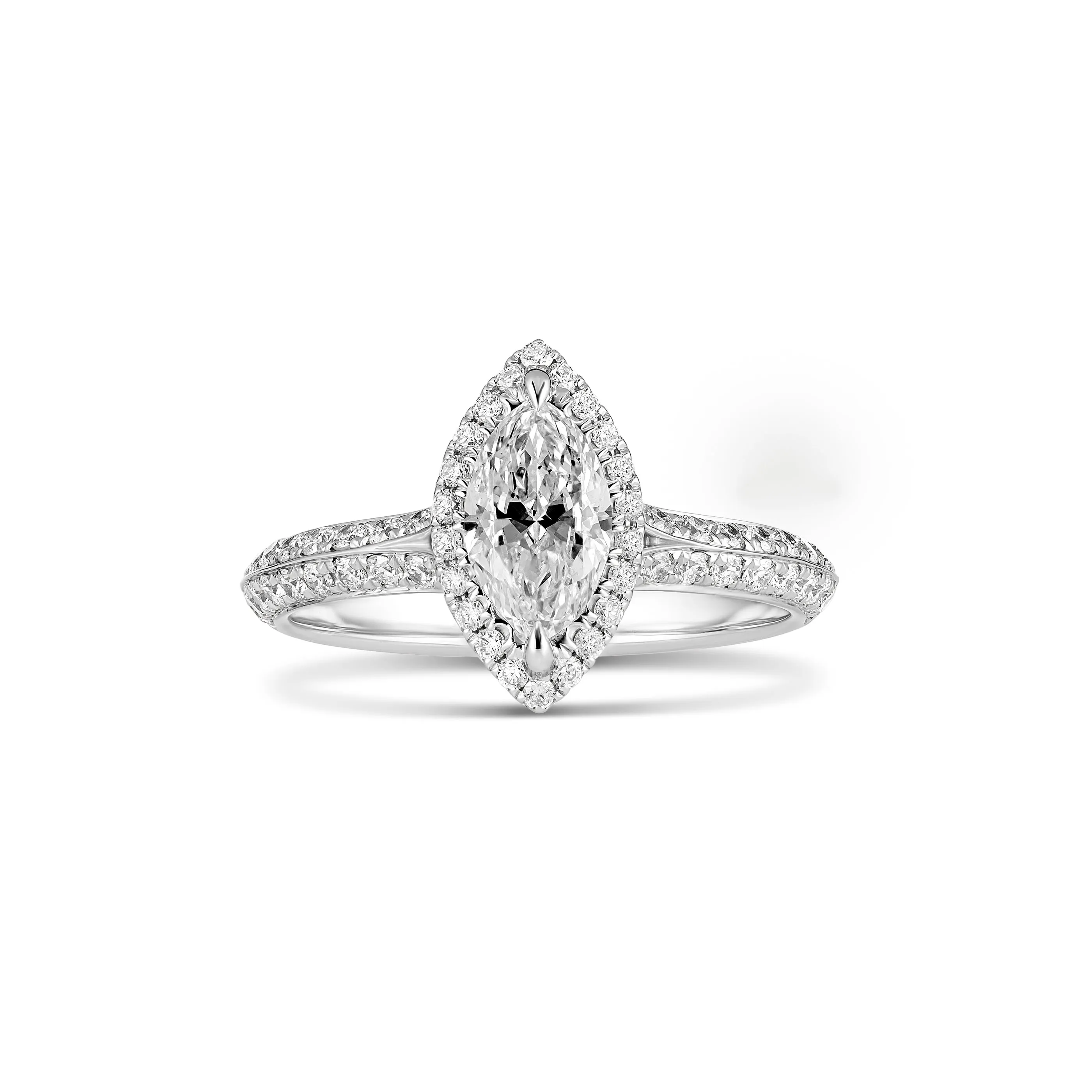 Endless Minelli May Marquise Cut Diamond Engagement Ring | 18K White Gold