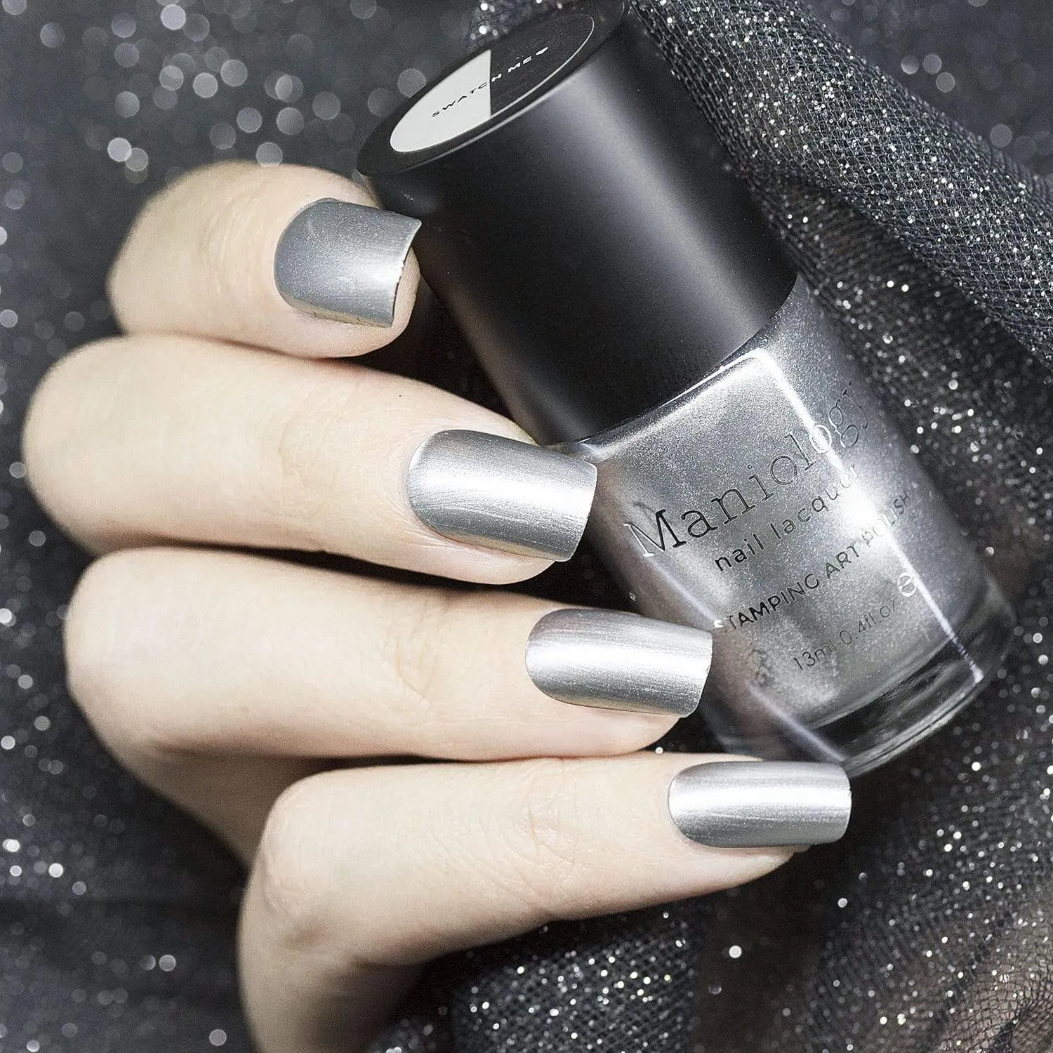 Essentials Primary Collection:  So Metal (B186) Metallic Silver Stamping Polish