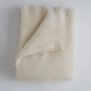 Evangeline Mohair Throws Pearl