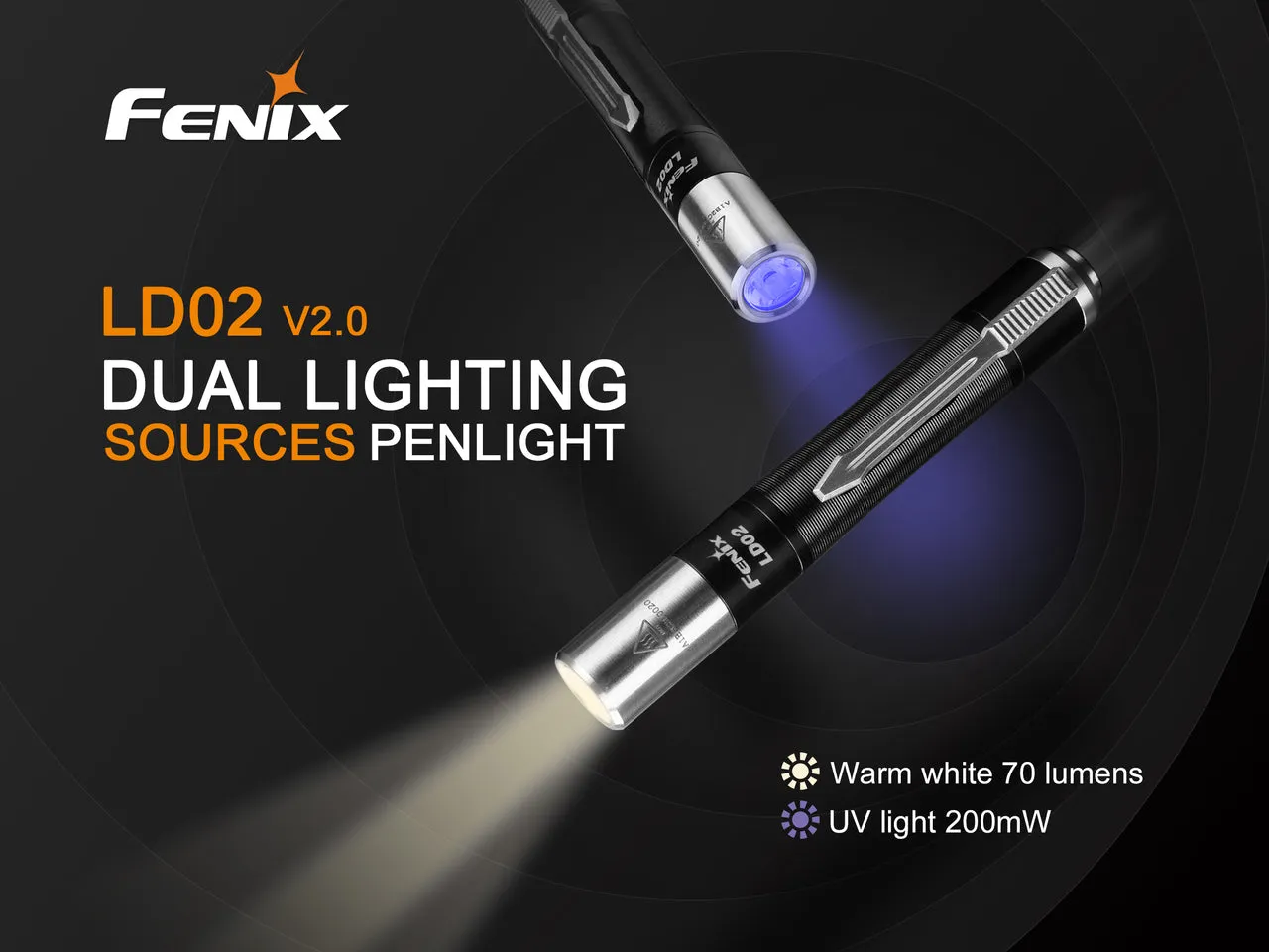 Fenix LD02 V2.0 EDC LED Penlight with UV Lighting