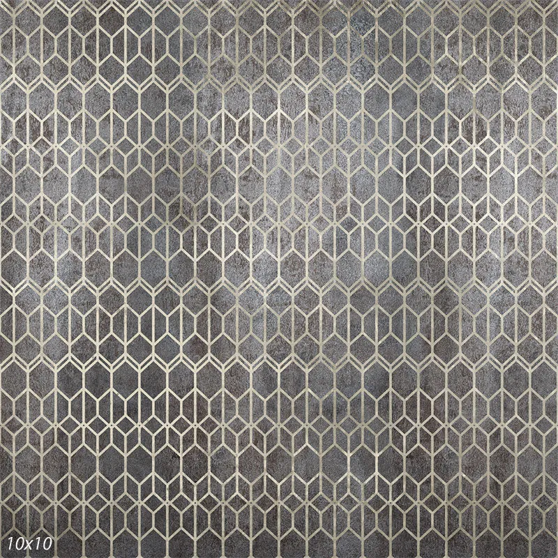 Hex Silver and Gray Background