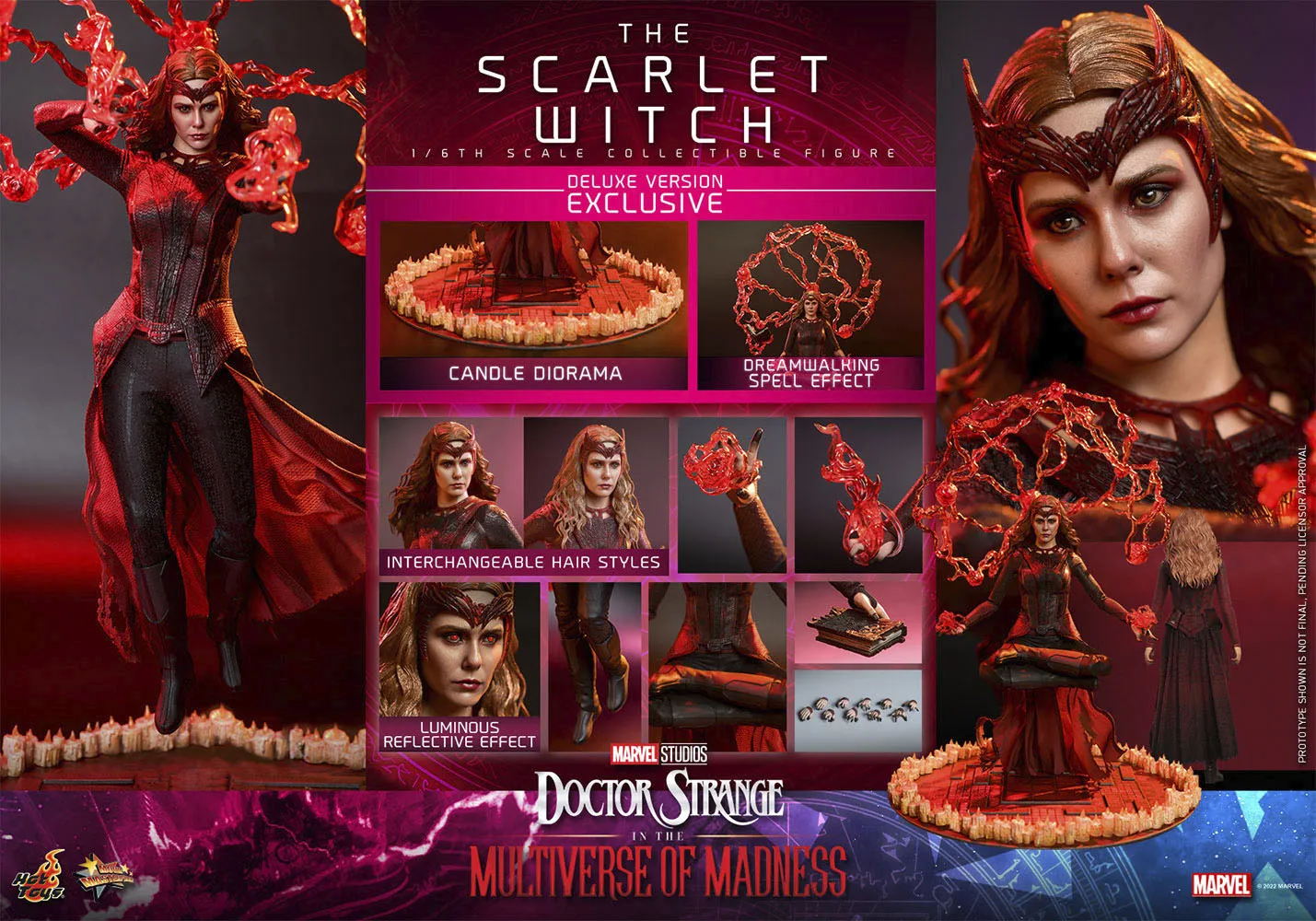 Hot Toys - 1/6 Scale Figure - The Scarlet Witch (Deluxe Version) - Doctor Strange in the Multiverse of Madness