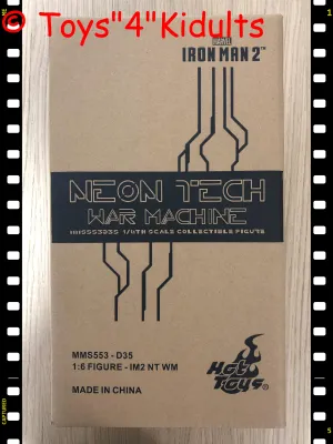 Hottoys Hot Toys 1/6 Scale MMS553D35 MMS553 MMS 553  Ironman Iron Man 2 - War Machine (Neon Tech Version) Action Figure NEW