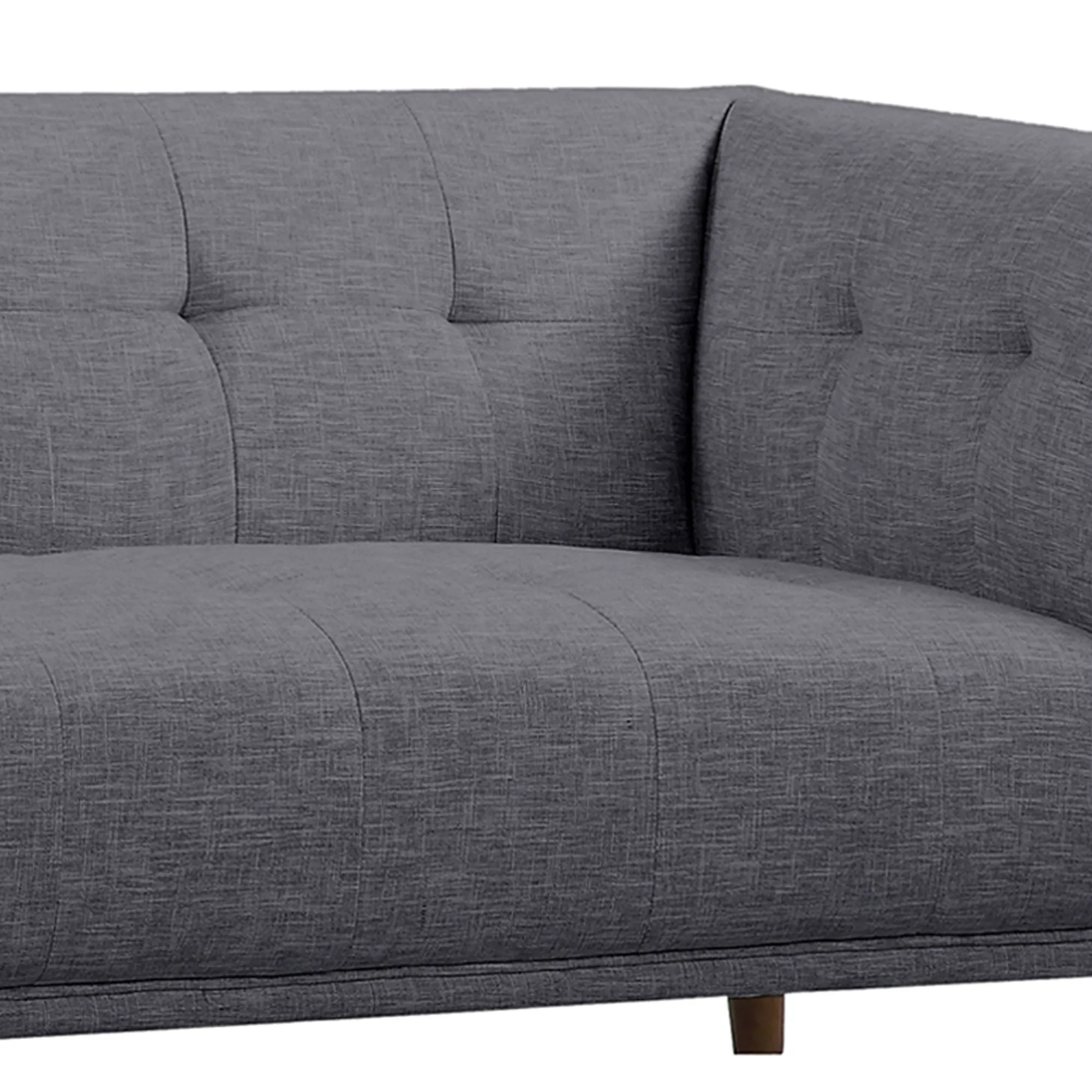 Hudson - Mid-Century Button - Tufted Loveseat