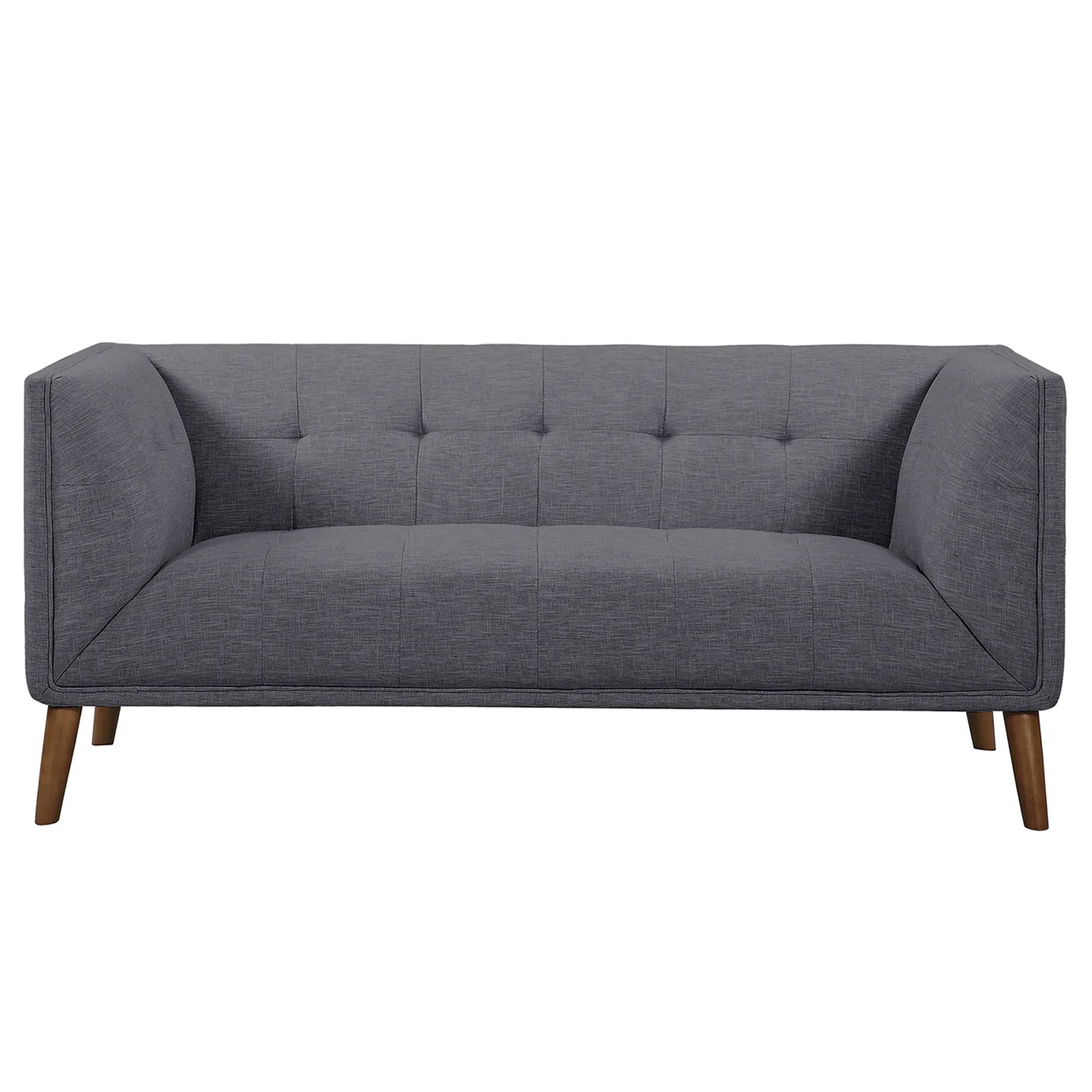 Hudson - Mid-Century Button - Tufted Loveseat