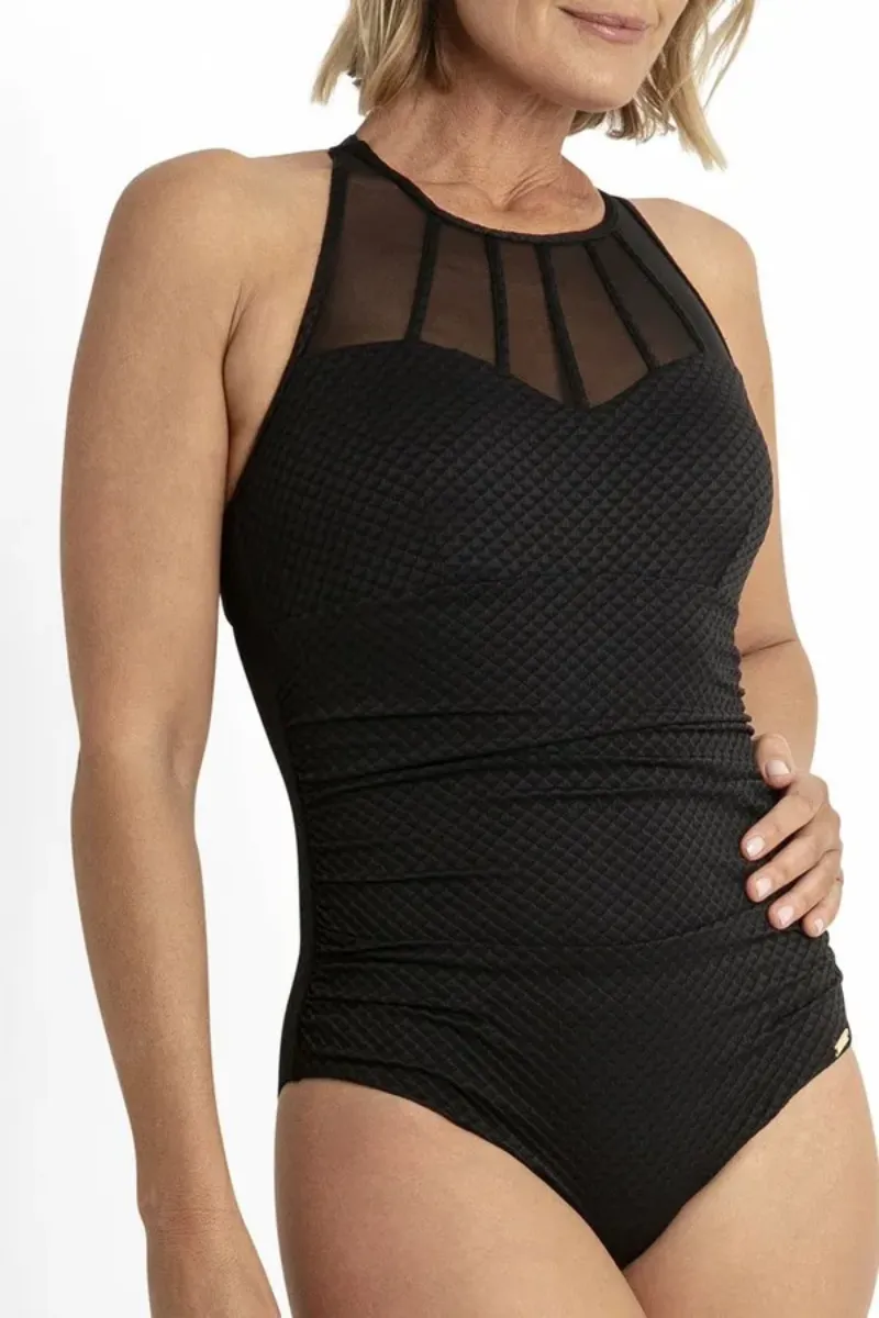 Jantzen Limitless High Neck Cross Strap Mastectomy One Piece