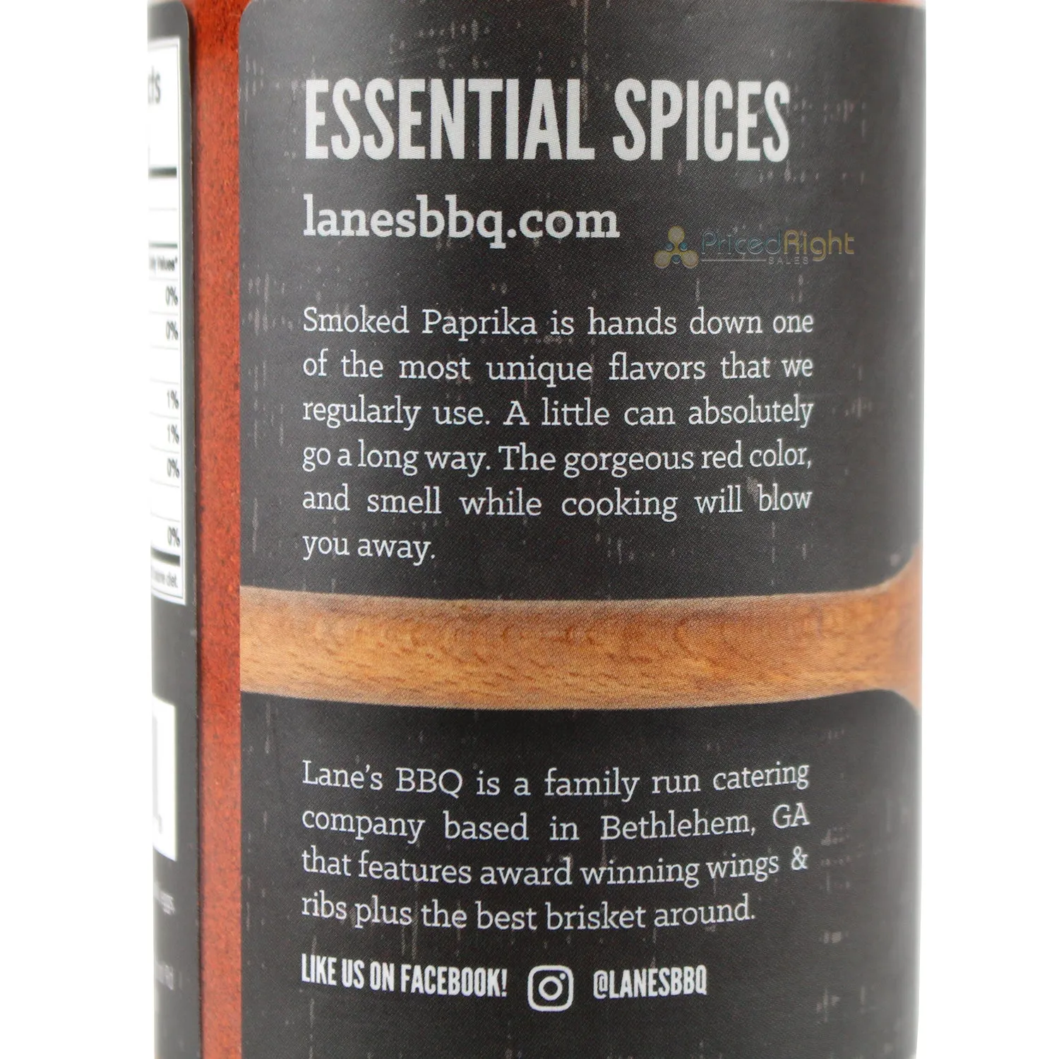 Lane's BBQ Smoked Paprika 7 oz Gluten Free No MSG or Preservatives