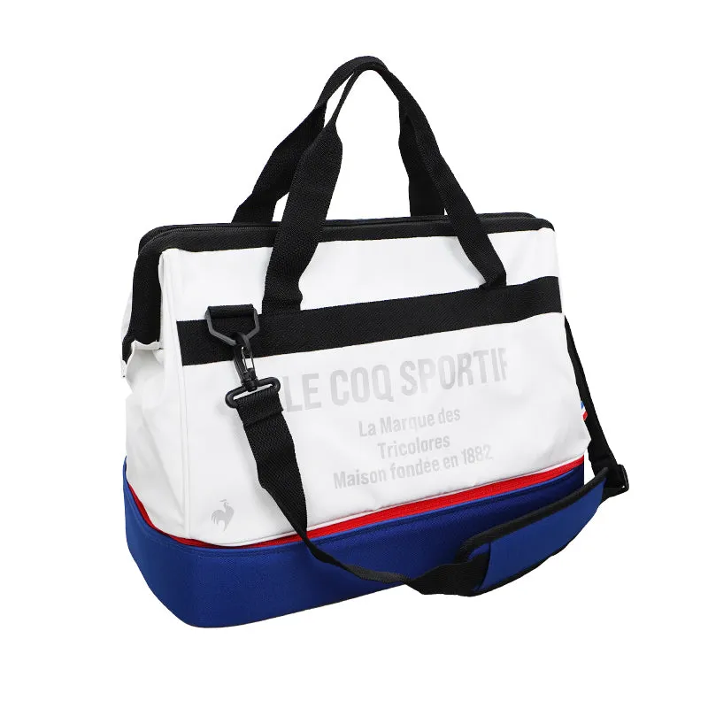 LE COQ SPORTIF GOLF 2-Layer Boston Bag (White)