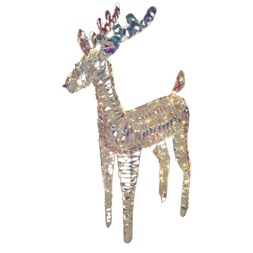 LED Rainbow Light Up Twisted Reindeer | 80cm