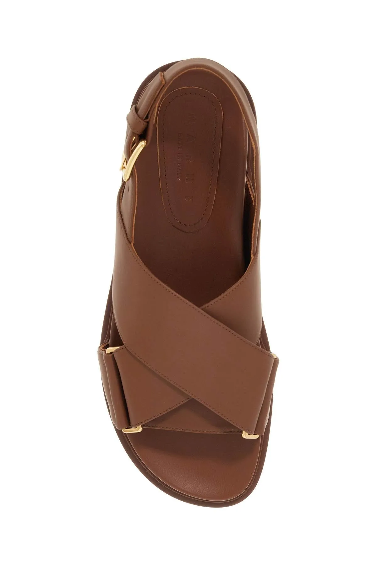 MARNI fussbett leather sandals