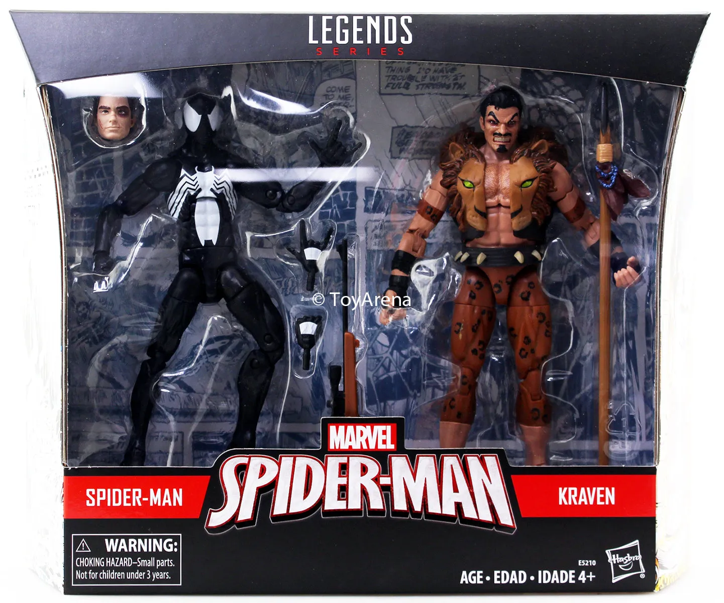 Marvel Legends Spiderman Symbiote and Kraven 2 Pack Action Figure Exclusive