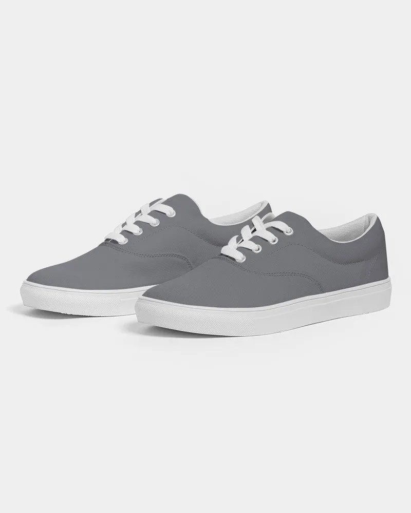 Medium Dark Blue Gray Women's Canvas Sneakers | Women's | Medium Dark Pale Blue Gray | C10M10Y0K60