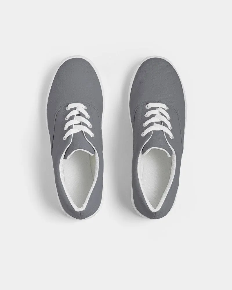 Medium Dark Blue Gray Women's Canvas Sneakers | Women's | Medium Dark Pale Blue Gray | C10M10Y0K60