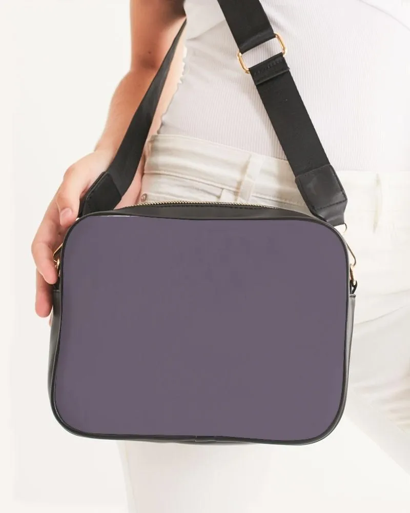 Medium Dark Purple Gray Crossbody Bag | Medium Dark Pale Pastel Purple Gray | C15M30Y0K60