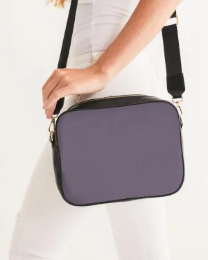 Medium Dark Purple Gray Crossbody Bag | Medium Dark Pale Pastel Purple Gray | C15M30Y0K60