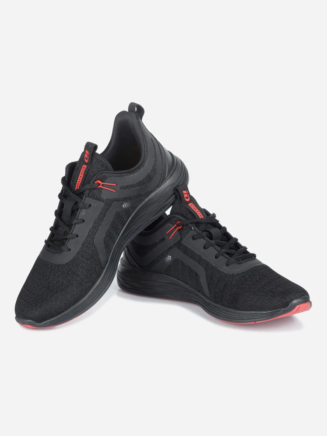 Men's Black Lace Up Sneaker (ID7513)