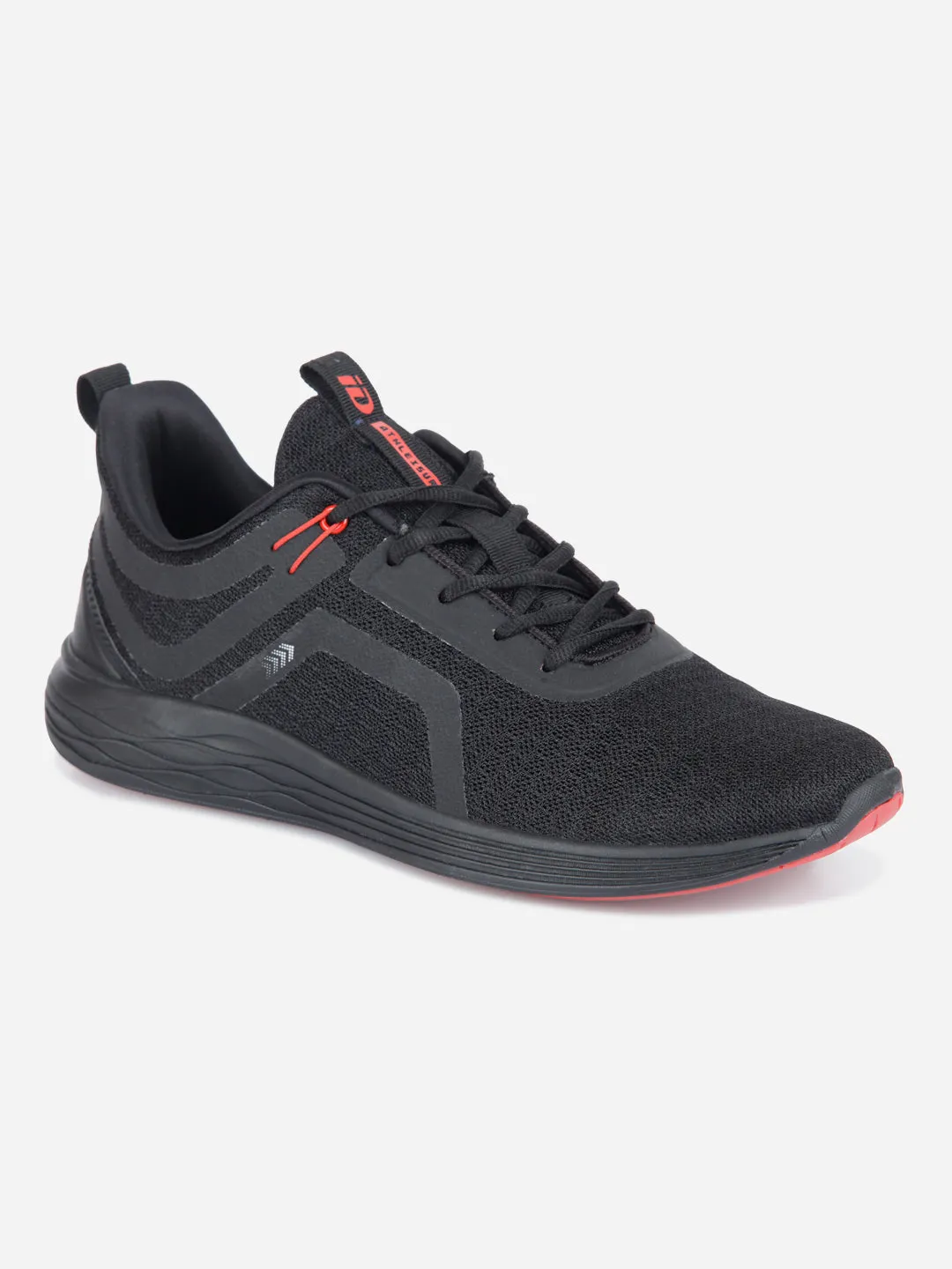 Men's Black Lace Up Sneaker (ID7513)