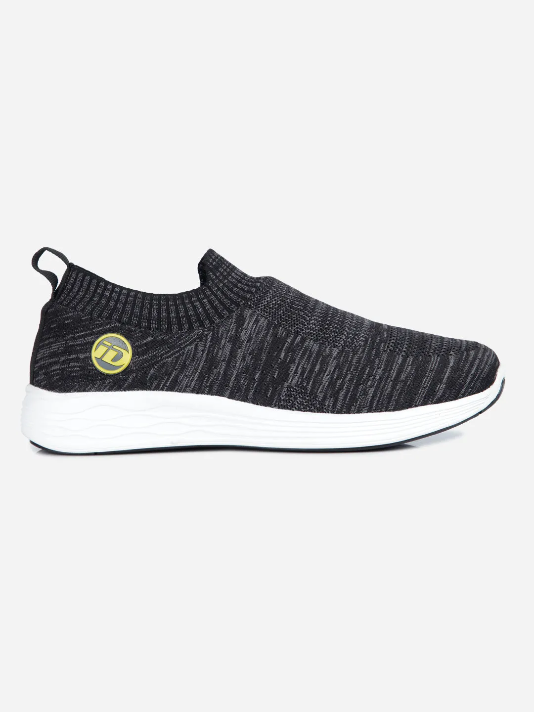 Men's Dark Grey Slip On Sneaker (ID7522)