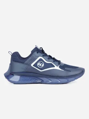 Men's Navy Blue Translucent Sole Sneaker (ID7515)