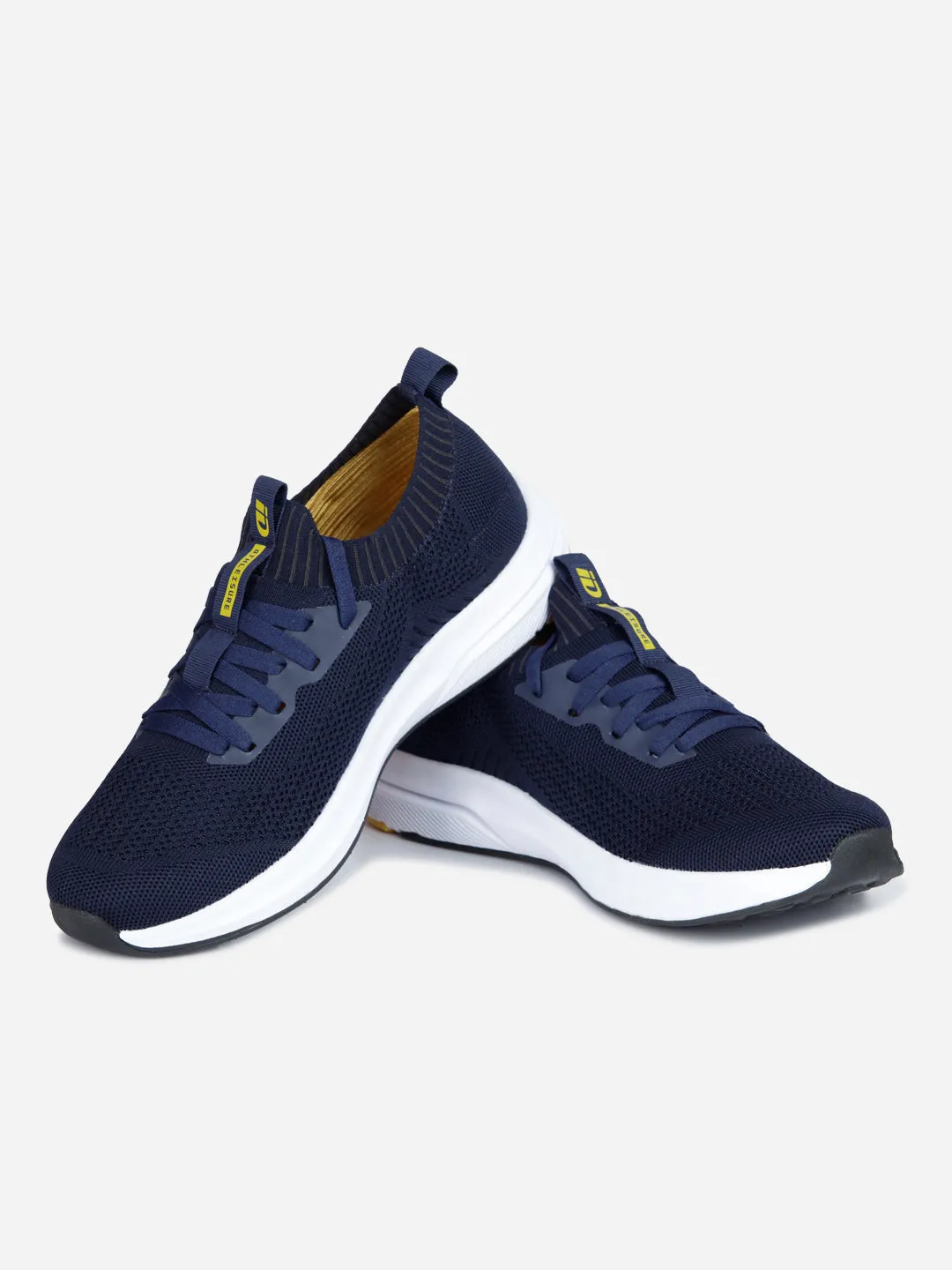 Men's Navy Sock Knit Sneaker (ID7520)