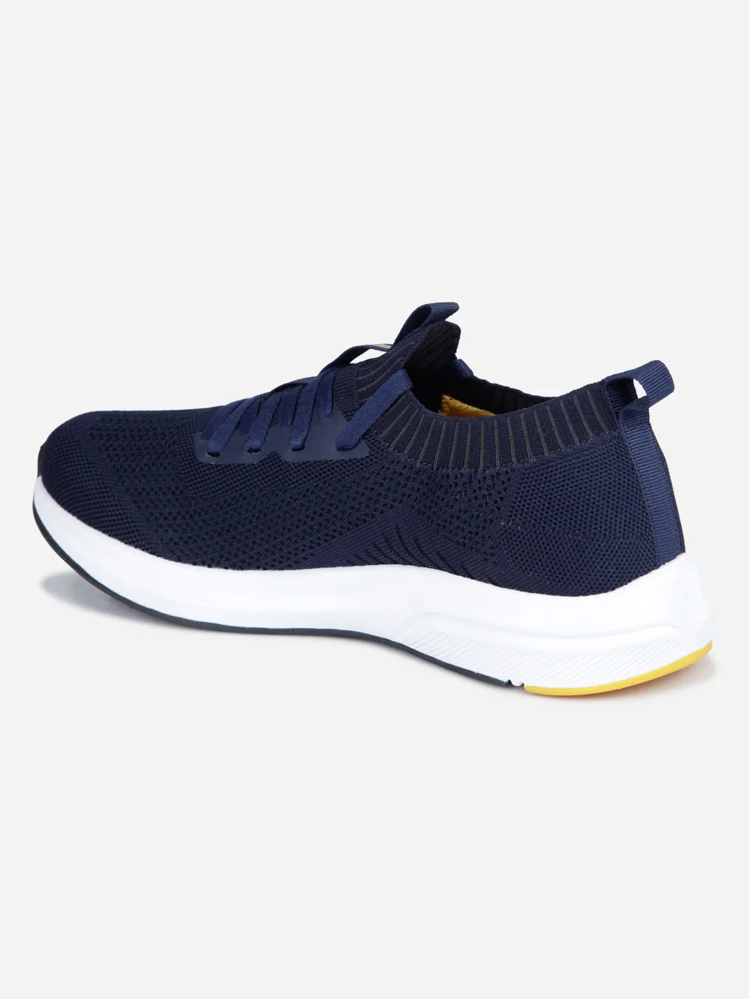 Men's Navy Sock Knit Sneaker (ID7520)