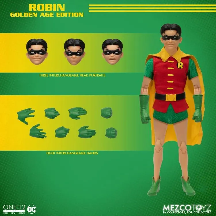 Mezco Toyz ONE:12 Collective Robin (Golden Age Edition) Action Figure