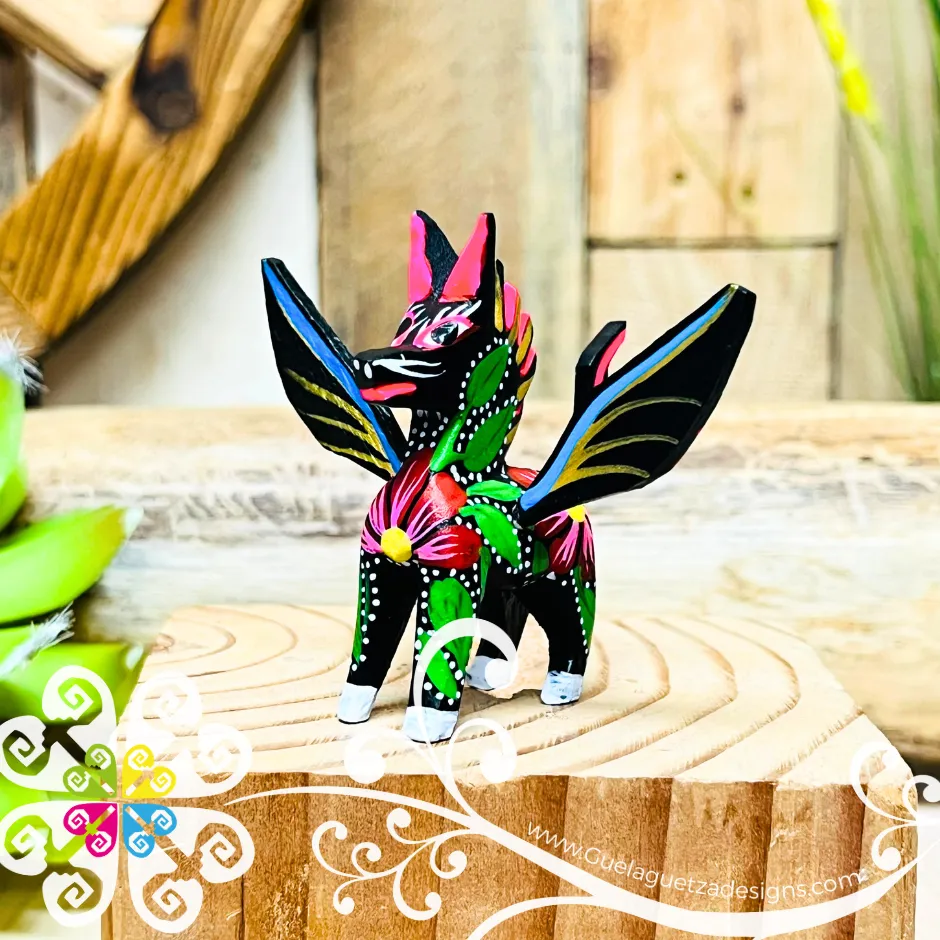 Mini Pegasus Alebrije Handcarve Wood Decoration Figure