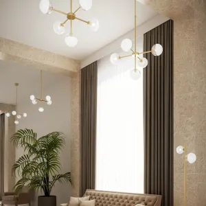 Modern Sphere 5 Light Pendant