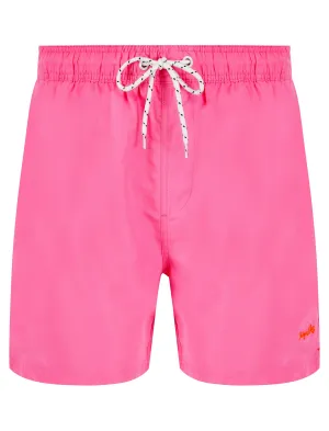 Namaste 3 Classic Swim Shorts in Pink Carnation - Tokyo Laundry