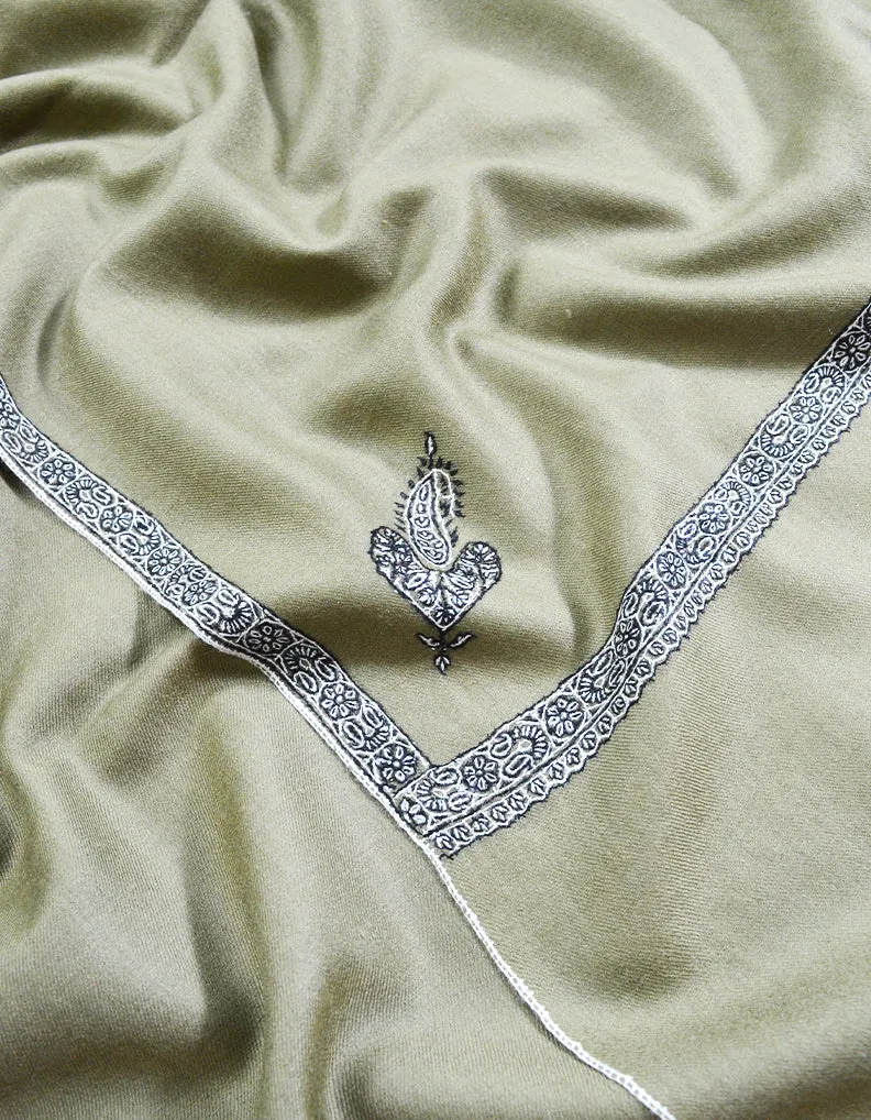 natural embroidery pashmina shawl 8529