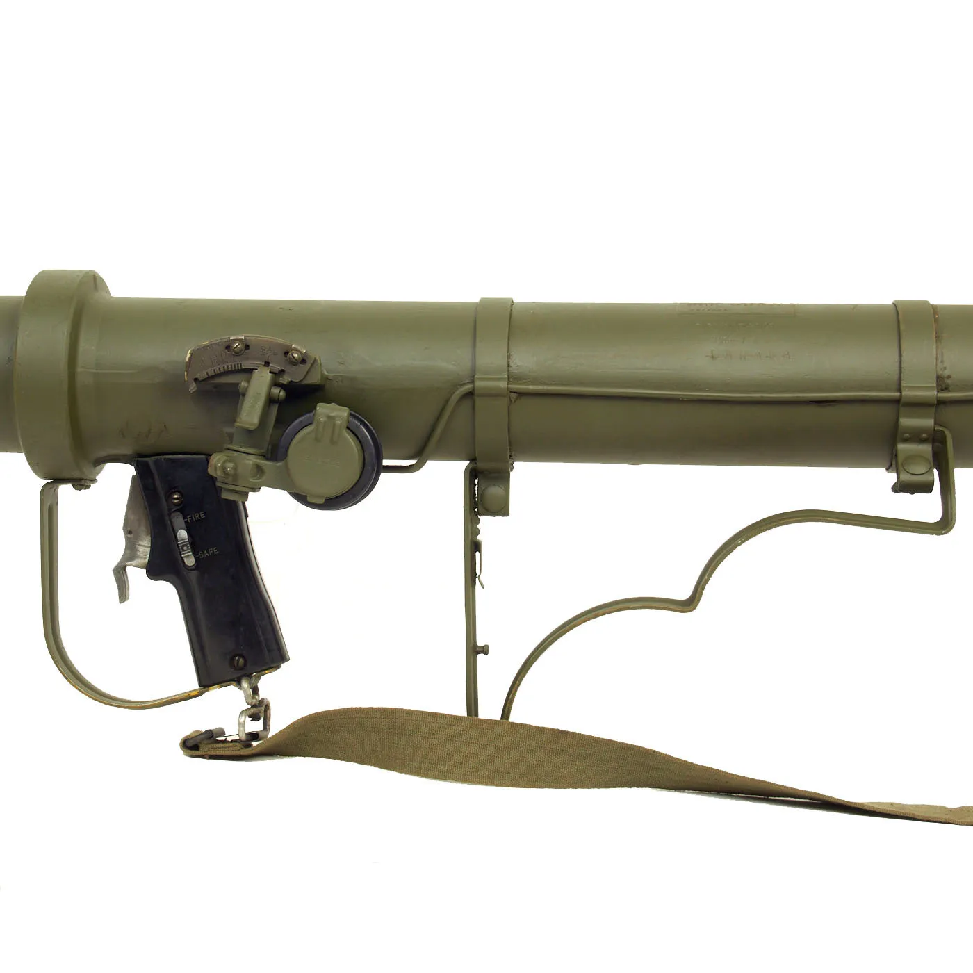 Original U.S. M20 A1B1 3.5 Inch Super Bazooka Rocket Launcher with INERT Practice Round - Canada Marked