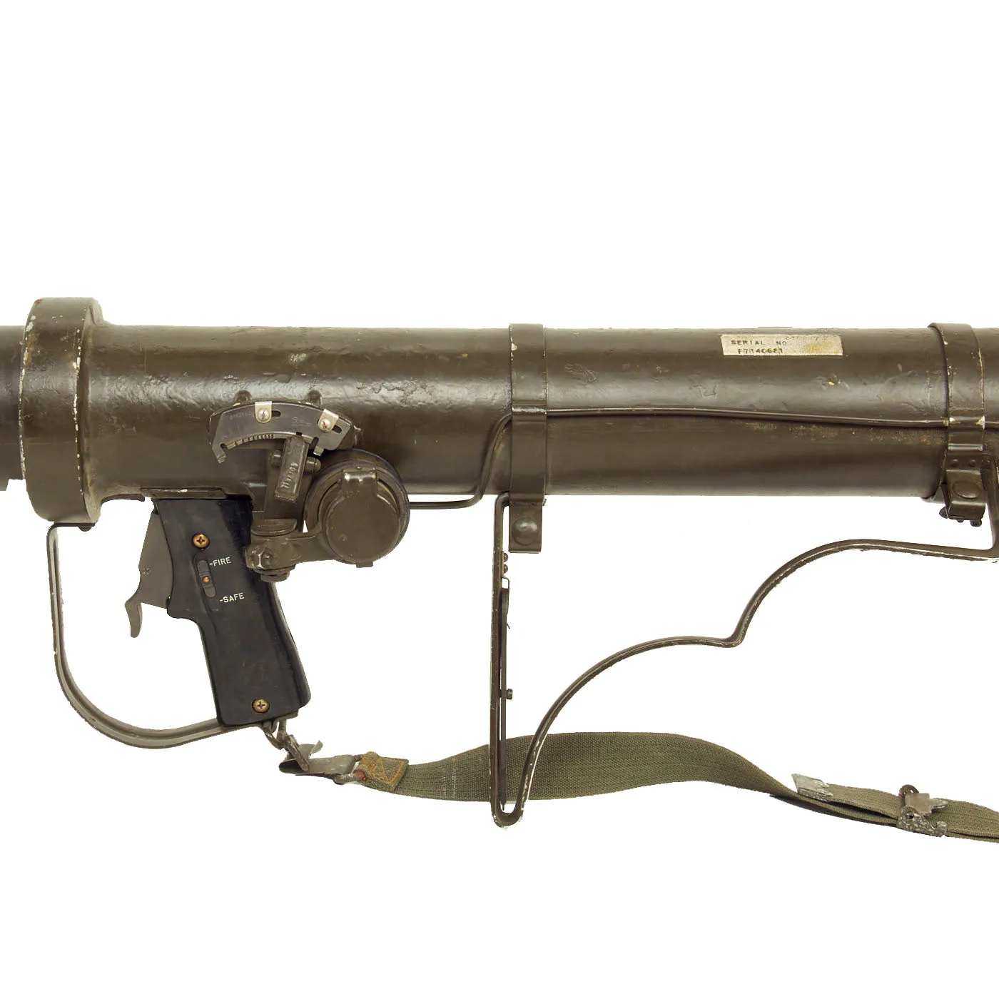 Original U.S. M20 A1B1 3.5 Inch Super Bazooka Rocket Launcher with INERT Practice Rounds and Carry Bag