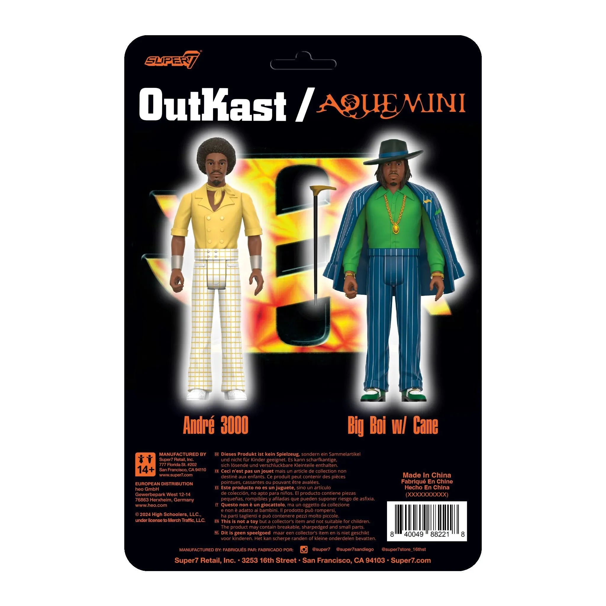 OutKast ReAction Figures Wave 2 OutKast (Aquemini)