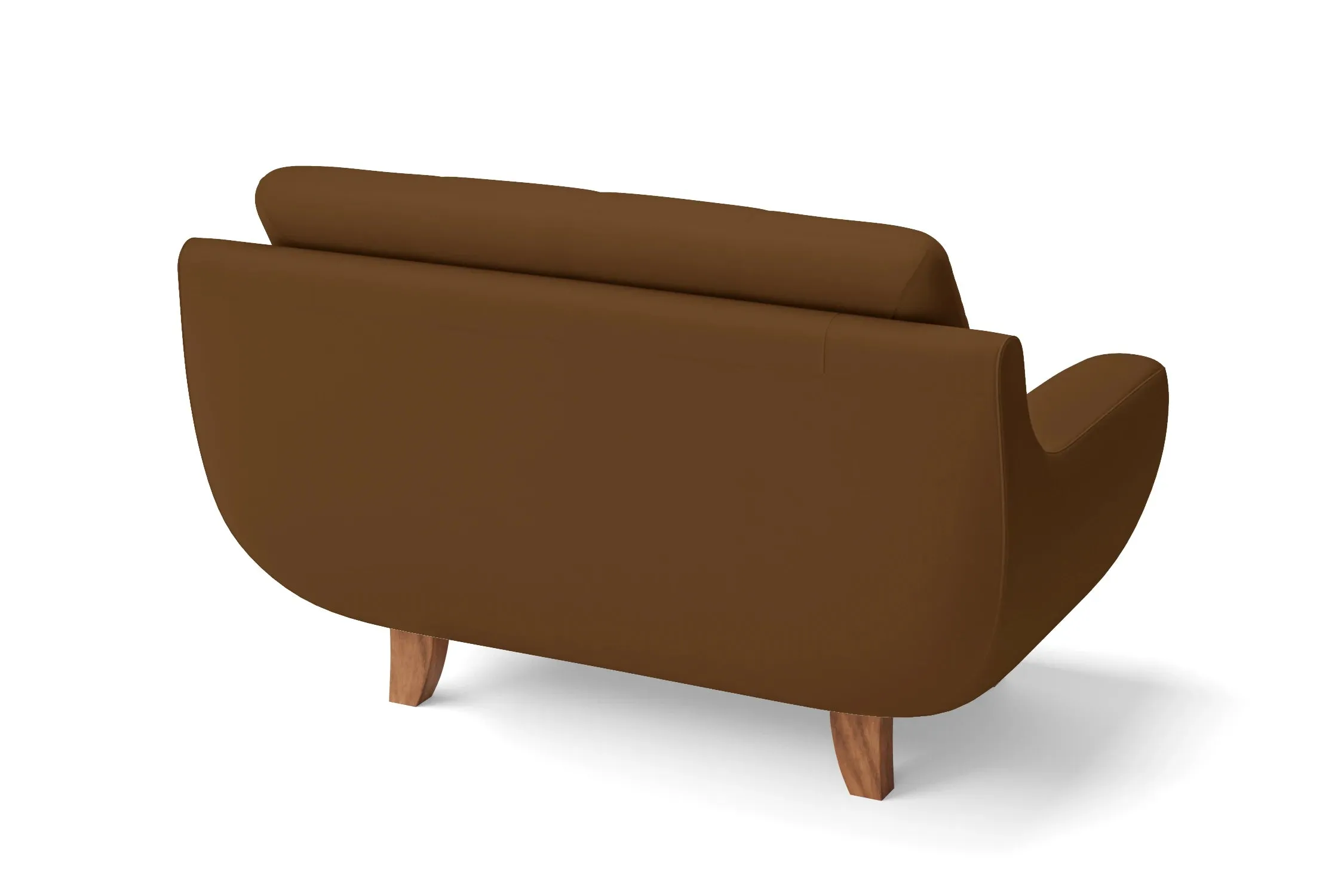 Perugia 2 Seater Sofa Walnut Brown Leather