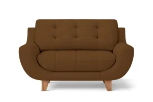 Perugia 2 Seater Sofa Walnut Brown Leather