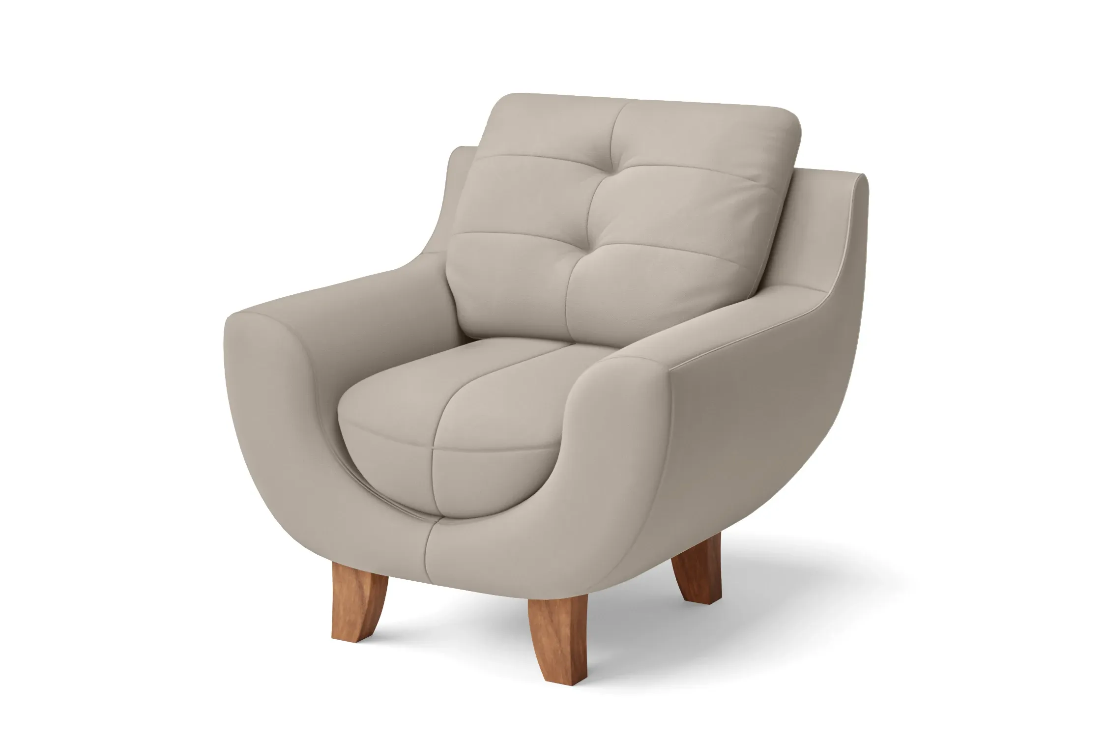 Perugia Armchair Sand Leather