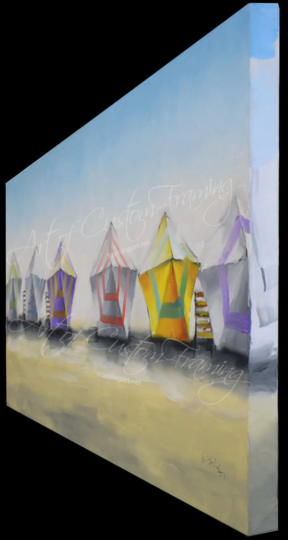 "Beach Umbrellas" by Harold Braul