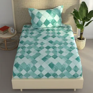 Rachel Geometric Bedsheet - Green