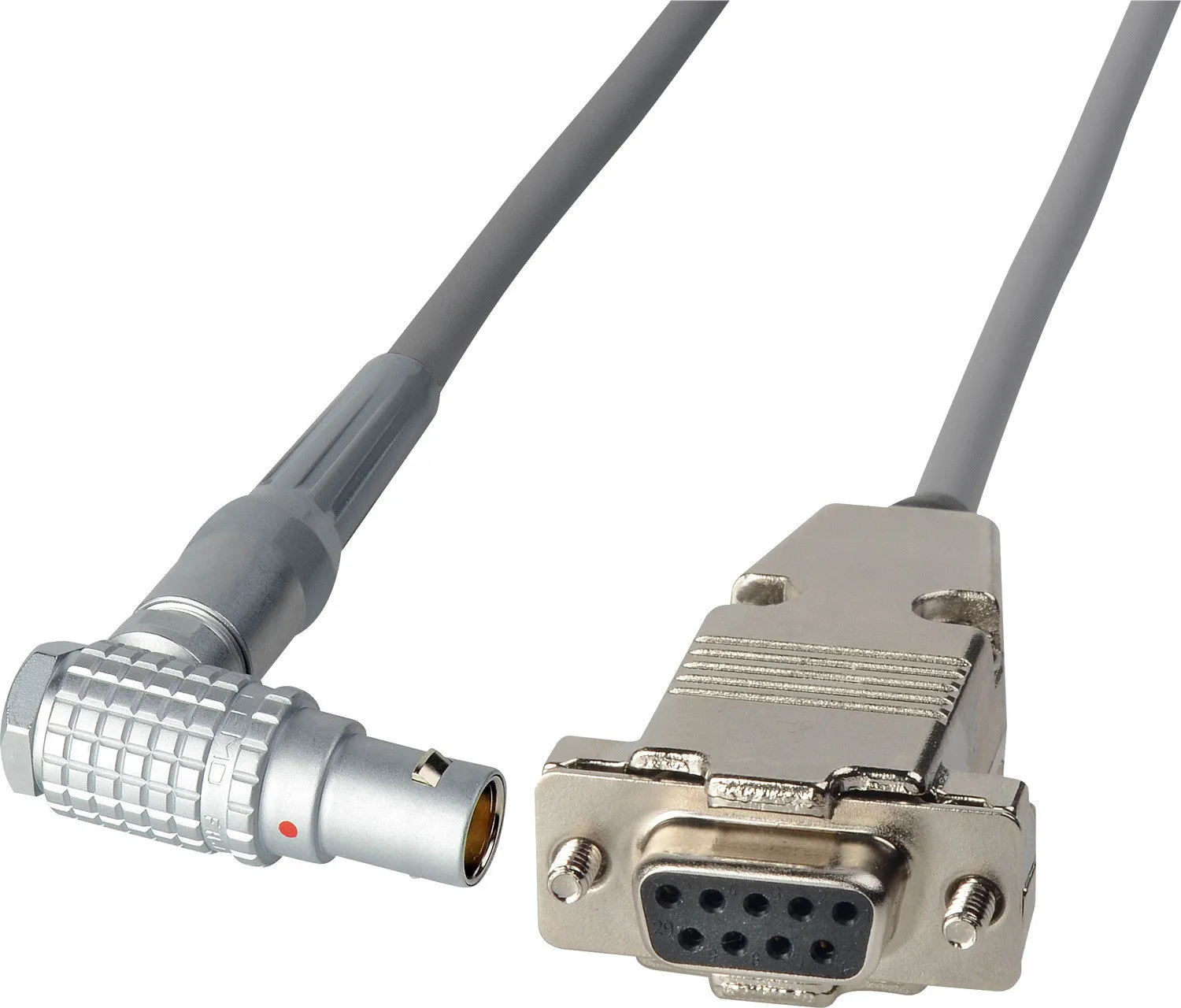 RS422 Command Cable - Lemo RA 10P to DB-9F - 2 Foot