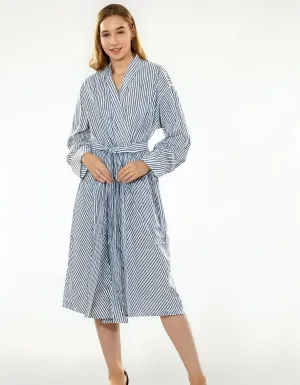 Sky Blue Serenity Wrap Dress