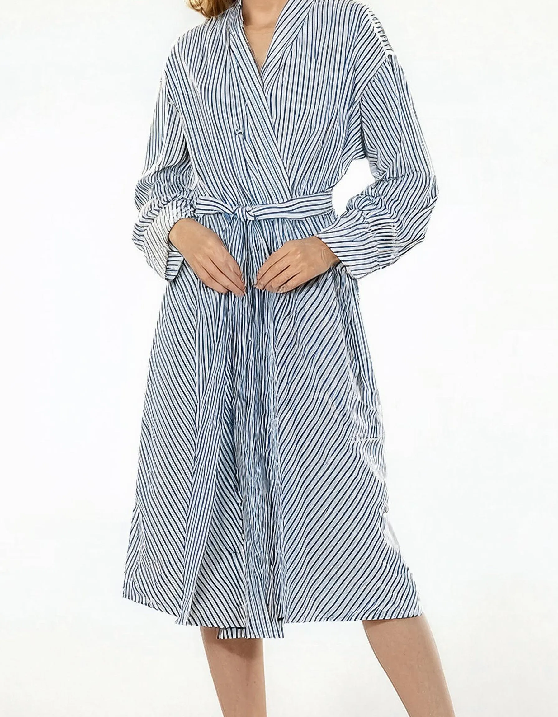 Sky Blue Serenity Wrap Dress