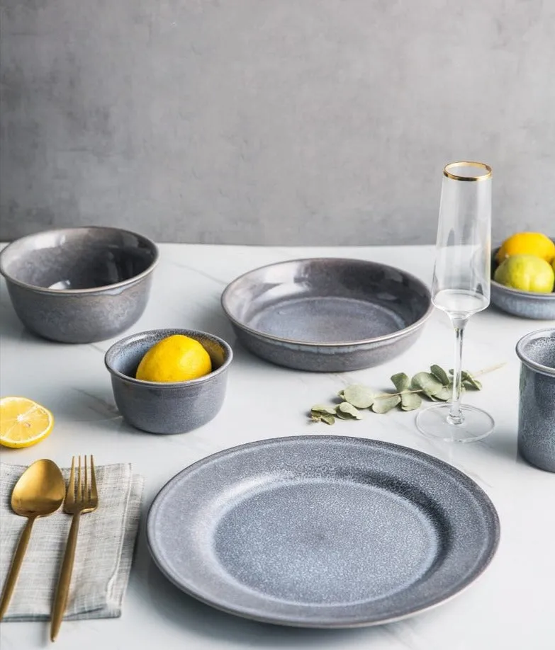 Slate Ceramic Porcelain Dinnerware