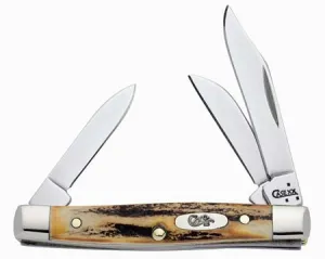 Small Stockman Pocket Knife Stag Handles