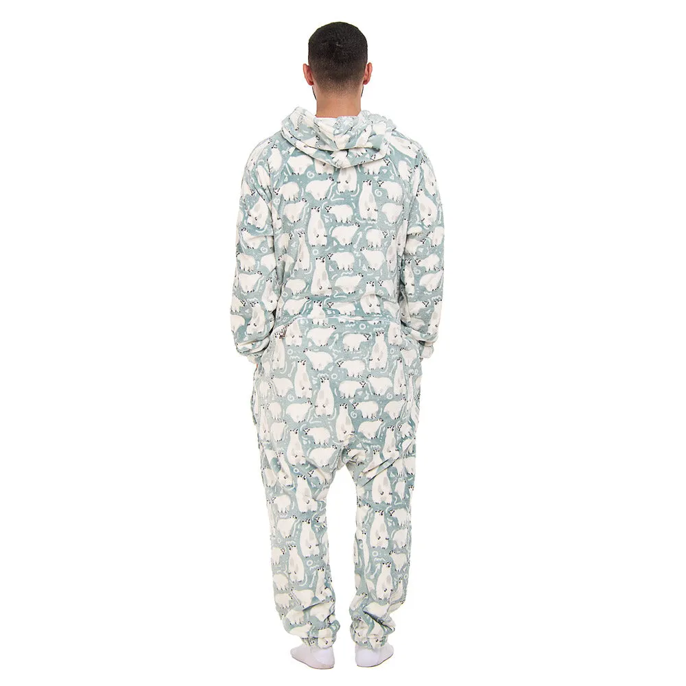 Snuggs Blanket Onesie Petroleum Polar Bear