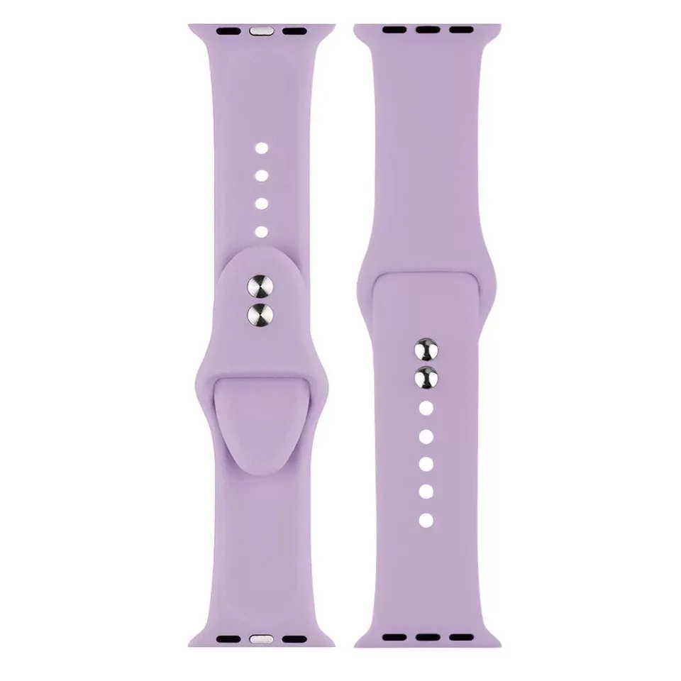 Solid Color Silicone Band For Apple Watch Multiple Colors Available